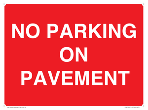 PR6196: NO PARKING ON PAVEMENT