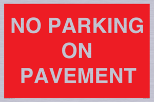 PR6196: NO PARKING ON PAVEMENT
