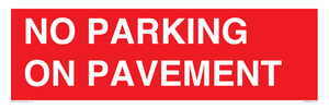 PR6196: NO PARKING ON PAVEMENT