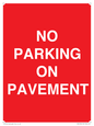 PR6196: NO PARKING ON PAVEMENT