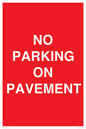 PR6196: NO PARKING ON PAVEMENT