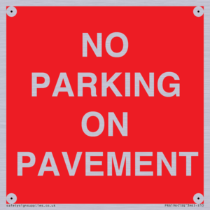 PR6196: NO PARKING ON PAVEMENT