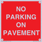 PR6196: NO PARKING ON PAVEMENT