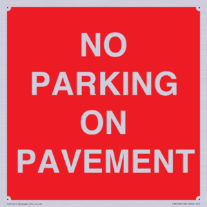 PR6196: NO PARKING ON PAVEMENT