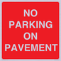 PR6196: NO PARKING ON PAVEMENT