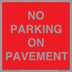 PR6196: NO PARKING ON PAVEMENT