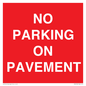 PR6196: NO PARKING ON PAVEMENT