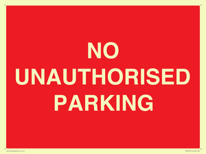 PR6197: NO UNAUTHORISED PARKING