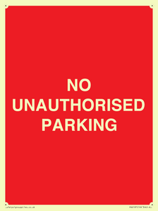 PR6197: NO UNAUTHORISED PARKING