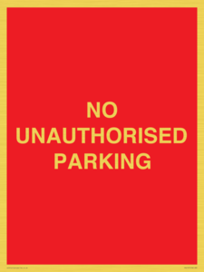 PR6197: NO UNAUTHORISED PARKING