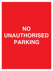 PR6197: NO UNAUTHORISED PARKING