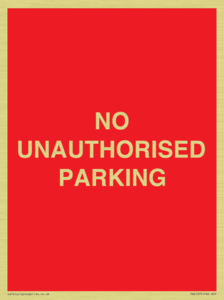 PR6197: NO UNAUTHORISED PARKING