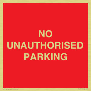 PR6197: NO UNAUTHORISED PARKING