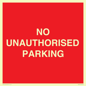 PR6197: NO UNAUTHORISED PARKING