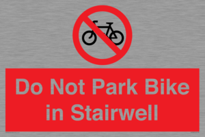 PR7848: Do Not Park Bike in Stairwell