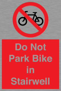 PR7848: Do Not Park Bike in Stairwell
