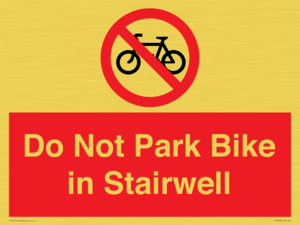 PR7848: Do Not Park Bike in Stairwell