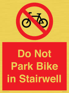 PR7848: Do Not Park Bike in Stairwell