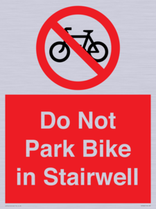 PR7848: Do Not Park Bike in Stairwell