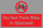 PR7848: Do Not Park Bike in Stairwell