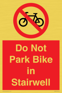 PR7848: Do Not Park Bike in Stairwell