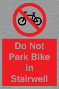 PR7848: Do Not Park Bike in Stairwell