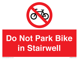 PR7848: Do Not Park Bike in Stairwell