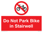 PR7848: Do Not Park Bike in Stairwell