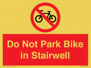 PR7848: Do Not Park Bike in Stairwell