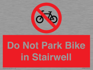 PR7848: Do Not Park Bike in Stairwell
