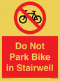 PR7848: Do Not Park Bike in Stairwell
