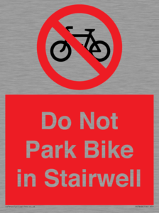 PR7848: Do Not Park Bike in Stairwell