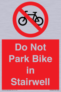 PR7848: Do Not Park Bike in Stairwell