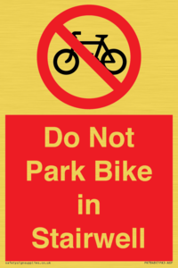PR7848: Do Not Park Bike in Stairwell