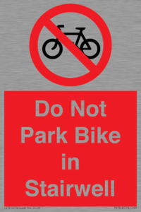 PR7848: Do Not Park Bike in Stairwell