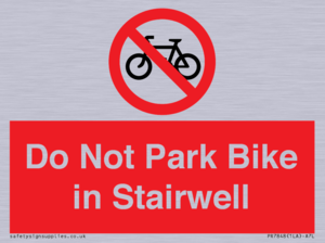 PR7848: Do Not Park Bike in Stairwell