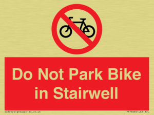 PR7848: Do Not Park Bike in Stairwell
