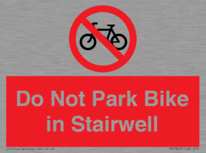 PR7848: Do Not Park Bike in Stairwell