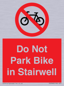 PR7848: Do Not Park Bike in Stairwell