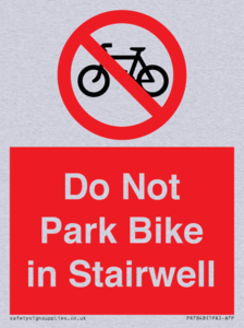 PR7848: Do Not Park Bike in Stairwell