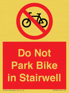 PR7848: Do Not Park Bike in Stairwell