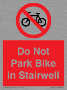 PR7848: Do Not Park Bike in Stairwell