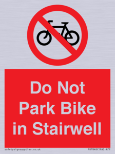 PR7848: Do Not Park Bike in Stairwell