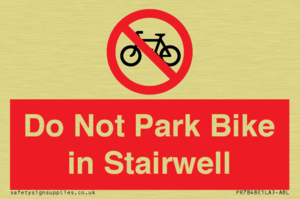 PR7848: Do Not Park Bike in Stairwell