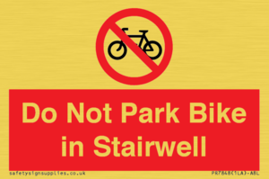 PR7848: Do Not Park Bike in Stairwell