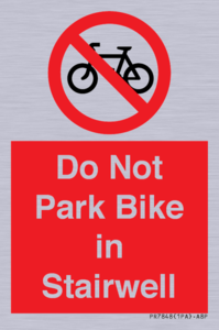 PR7848: Do Not Park Bike in Stairwell