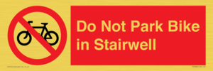 PR7848: Do Not Park Bike in Stairwell