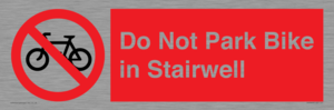 PR7848: Do Not Park Bike in Stairwell