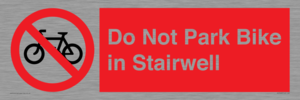 PR7848: Do Not Park Bike in Stairwell