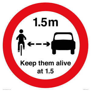 PR7867: Road prohibition Keep them alive at 1.5m